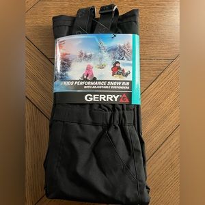 Gerry Kids Performance Snow Bib/Pants Adjustable Suspenders Black 4T